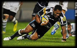 Sale Sharks London Irish Johnny Leota try 